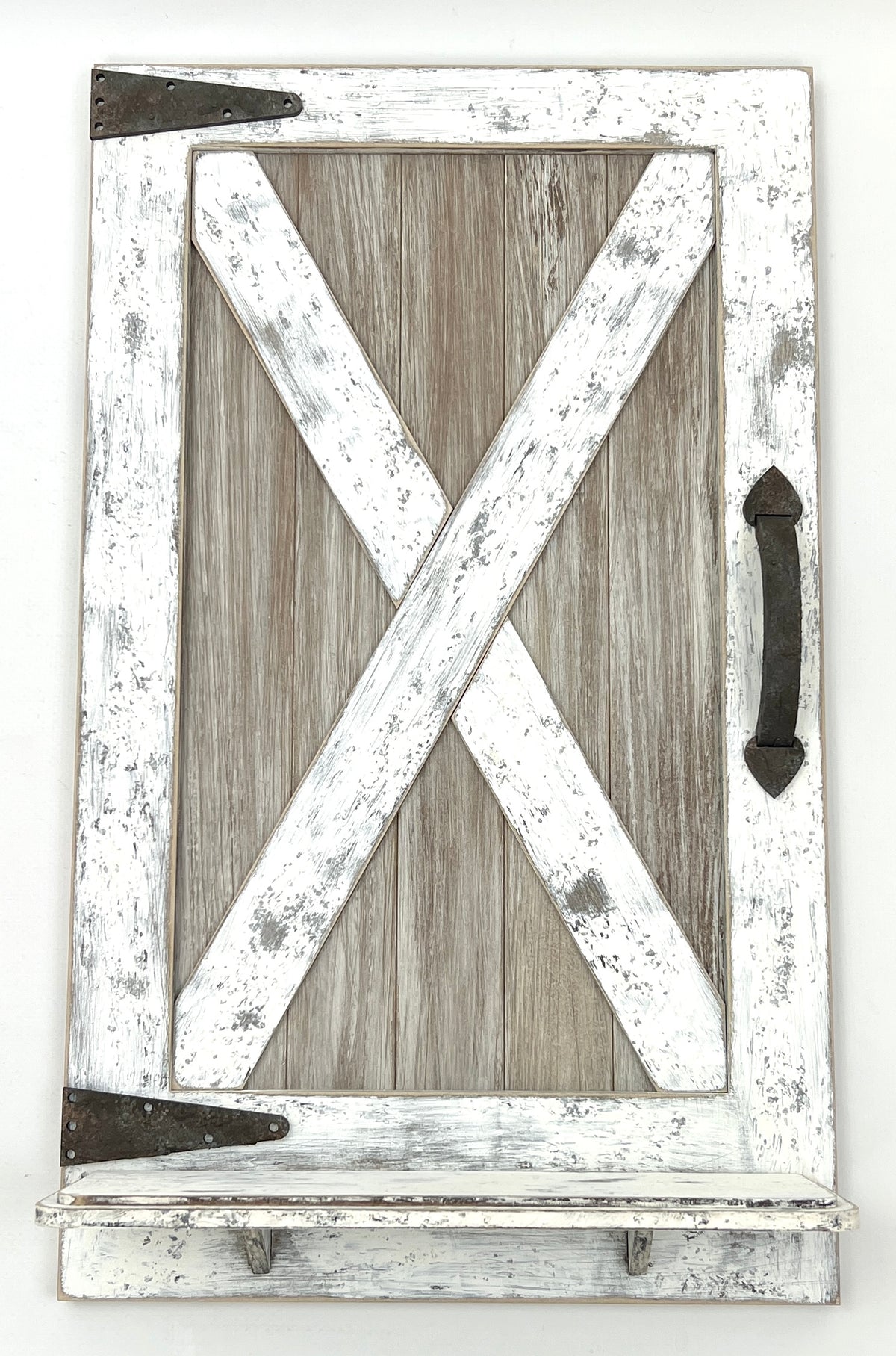 The Prairie Porch Shelf – DIY Farmhouse Barn Door Display for Crafts &amp; Home Décor