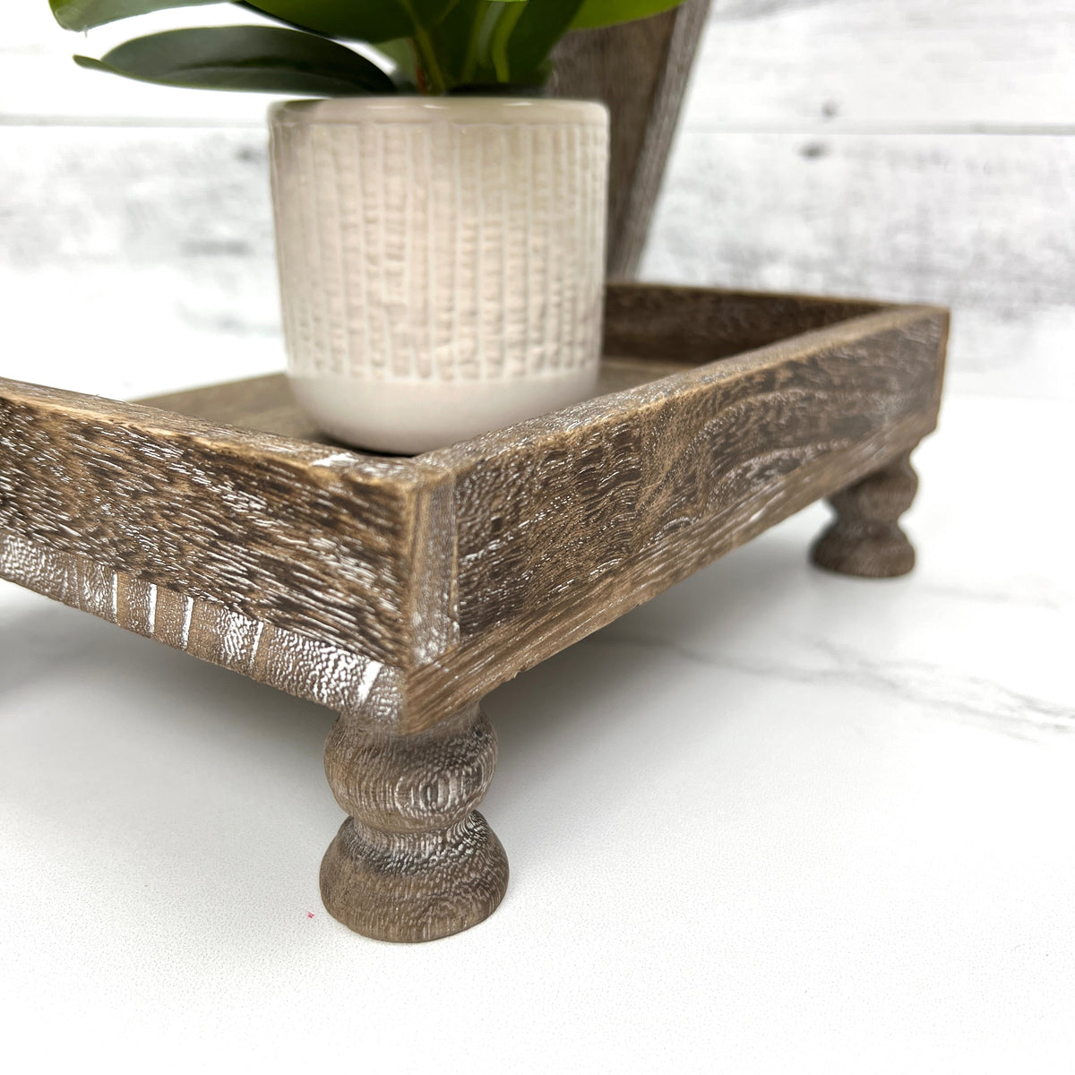 Small Wood Feet For Ladder Shelf seasonal wood decor