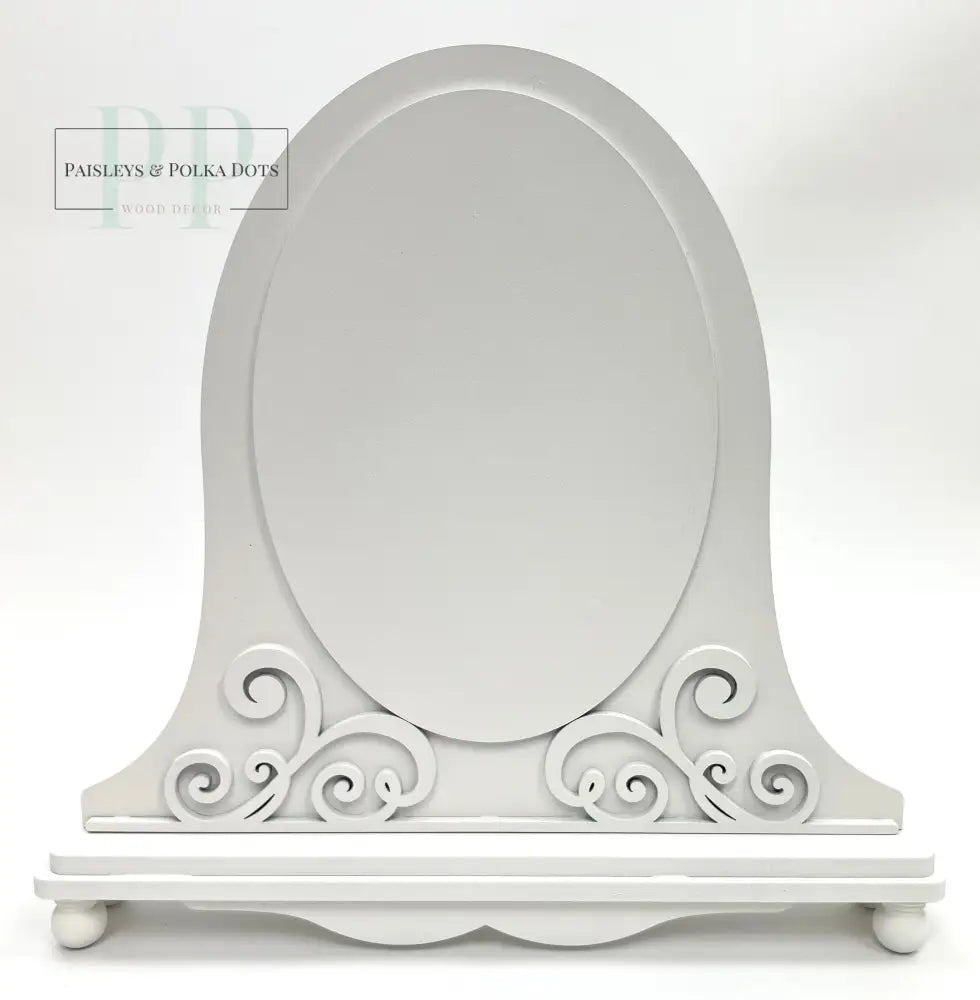 Fleur Oval Cross Stitch Frame-Unfinished Wood seasonal wood decor