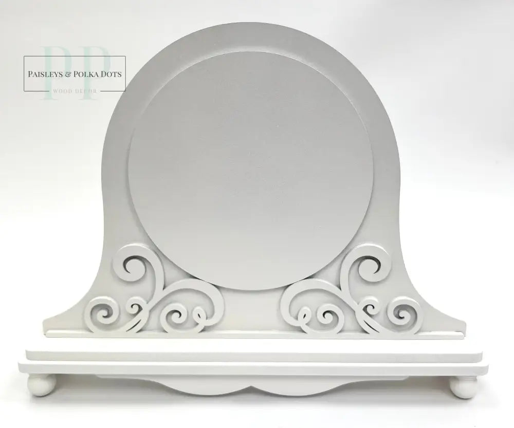 Fleur Round Cross Stitch Frame-Unfinished Wood seasonal wood decor