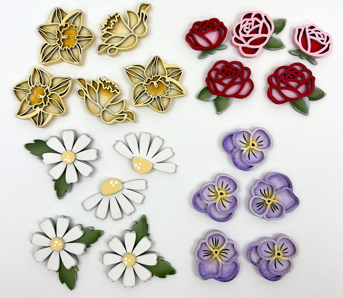 Flower Lane Garland Set 2: Unfinished Wood Seasonal &amp; Holiday Decorations