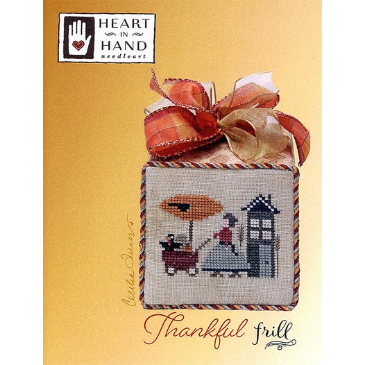Tiny Town Thankful Frill cross stitch pattern