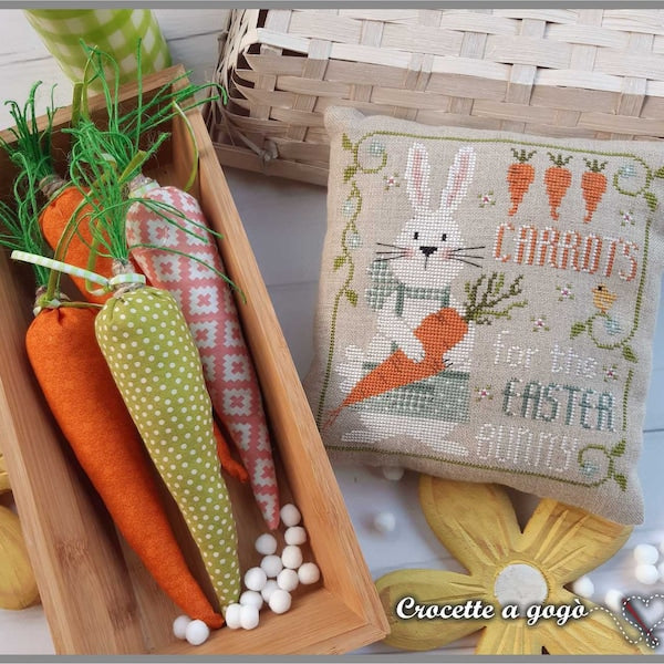 The Little Bunny Cross Stitch Pattern by Crocette a Gogo cross stitch pattern