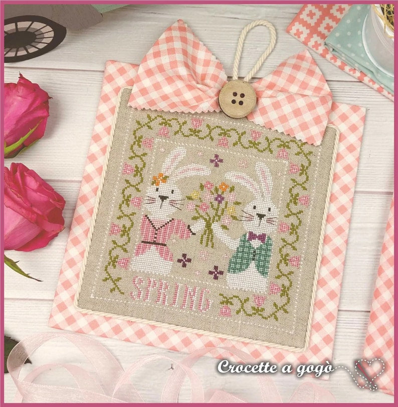 Spring Greetings Cross Stitch Pattern by Crocette a gogo cross stitch pattern