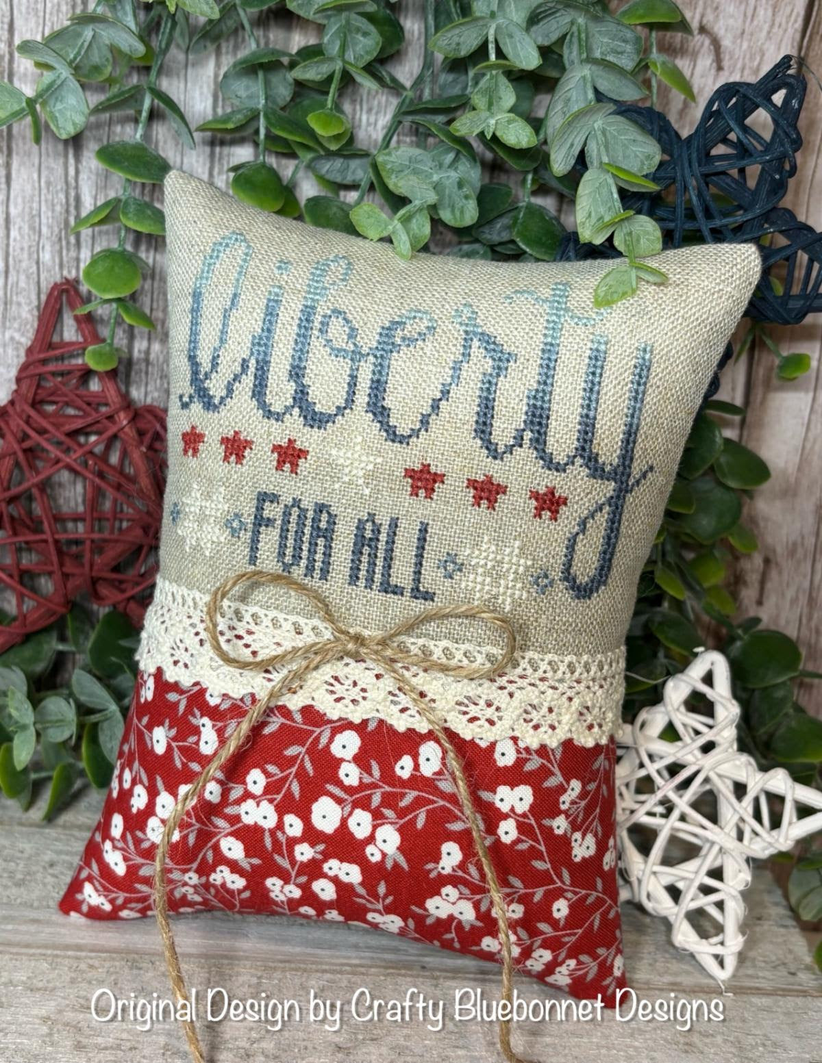 Liberty Cross Stitch Pattern by Crafty Bluebonnet cross stitch pattern