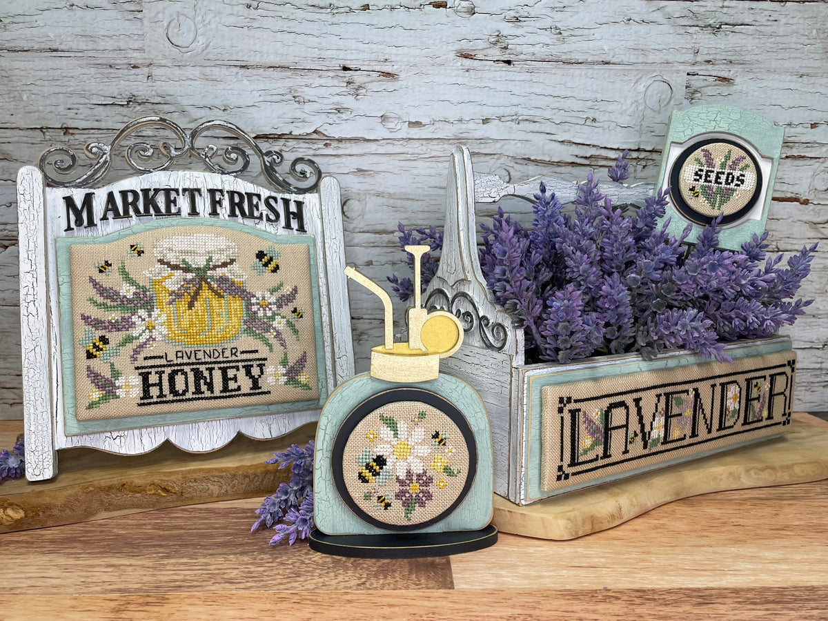 Unfinished Wood-Market Sign Planter Box Water Mister and Plant Stick-Bundle and Save Seasonal &amp; Holiday Decorations