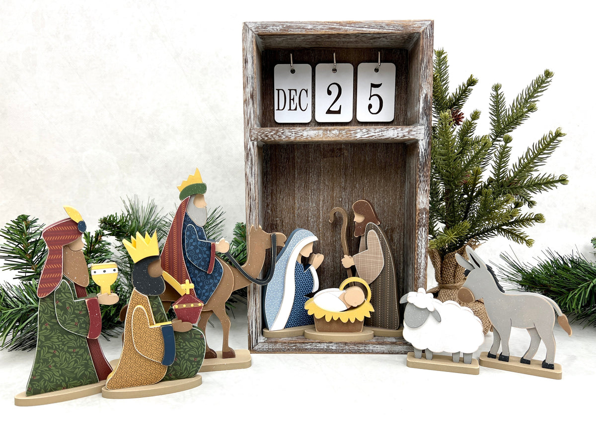 Nativity-Wisemen Wood Decor seasonal wood decor