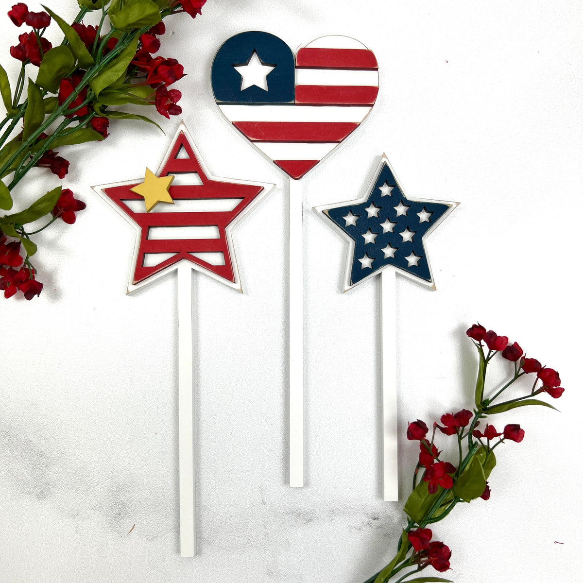 Patriotic Mug Sticks-Mug Sold Separately Seasonal &amp; Holiday Decorations