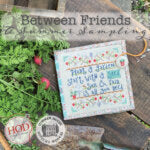 cross stitch needle book pattern with a plant a garden start with a seed sun and rain is all you need to grow
