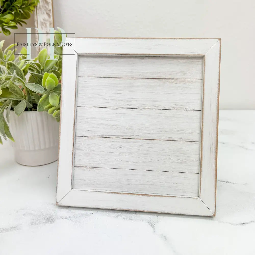 Spring Comes Again Shiplap Frame seasonal wood decor