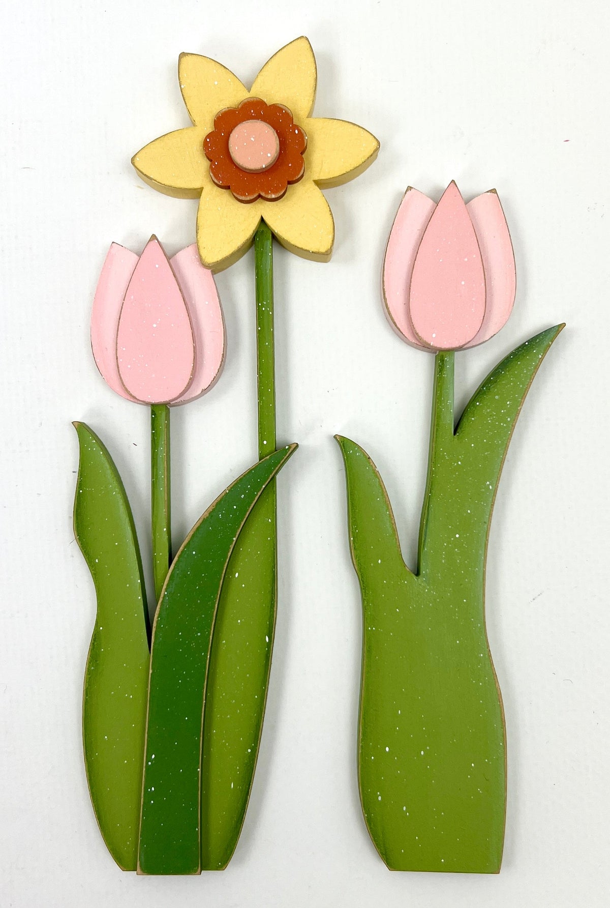 Spring Flowers Mug Sticks-Mug Sold Separately seasonal wood decor