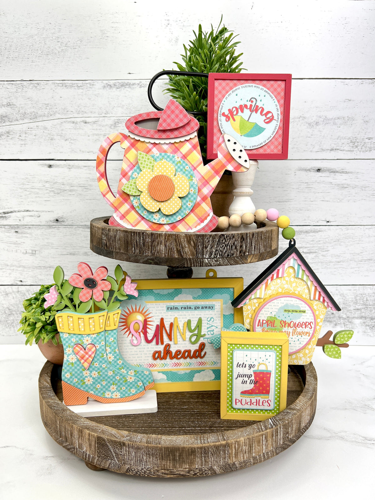 Sunny Days Ahead Ladder Sign Wood Decor Kit seasonal wood decor