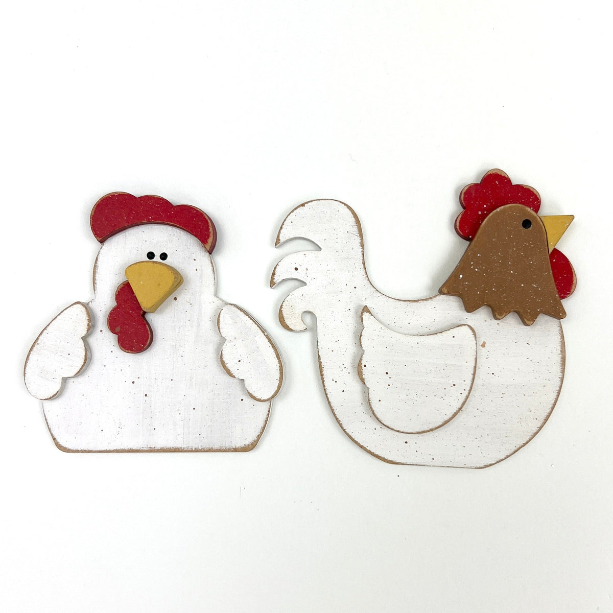 Tiny Chicken Charms-Unfinished Wood seasonal wood decor