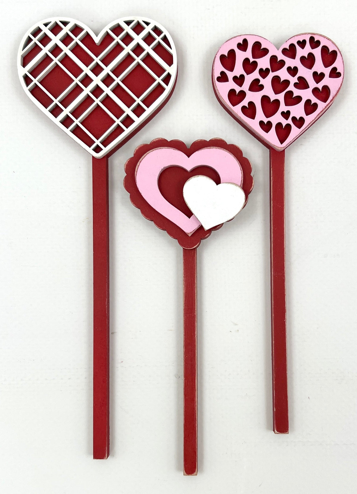 Hearts Mug Sticks-Mug Sold Separately seasonal wood decor