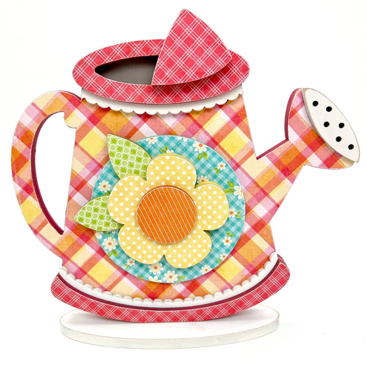 Spring Days Watering Can Wood Decor Kit seasonal wood decor