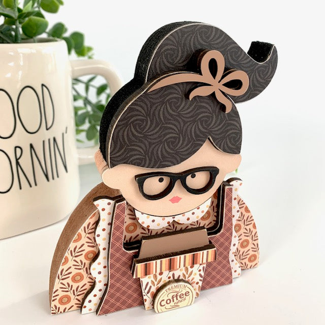 Coffee Girl DIY Wood Decor Kit-Coffee Themed Tiered Tray - Paisleys and  Polka Dots