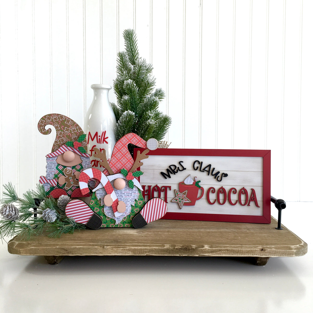 Hot Cocoa Machine Ornament Laser Wood Sign Digital File Christmas
